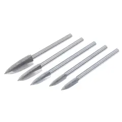 Komplet sveder za graviranje - 3 mm steblo, 5 kosovni komplet s plastičnim ohišjem (34568)