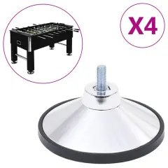 vidaXL Noge za mizo za namizni nogomet 4 kosi krom M10