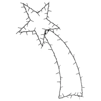 vidaXL Božična razsvetljava Streljanje zvezdne silhuete 115 LEDs toplo