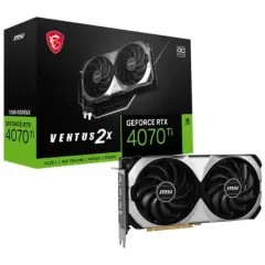 Obnovljeno - znaki rabe - Grafična kartica Msi Geforce Rtx 4070 Ti Ventus 2X Oc 12Gb Gddr6 Dlss3