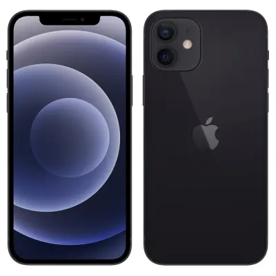 Obnovljeno - znaki rabe - Ecofone iPhone 12 5G crn 64 GB 4 GB ram dual sim