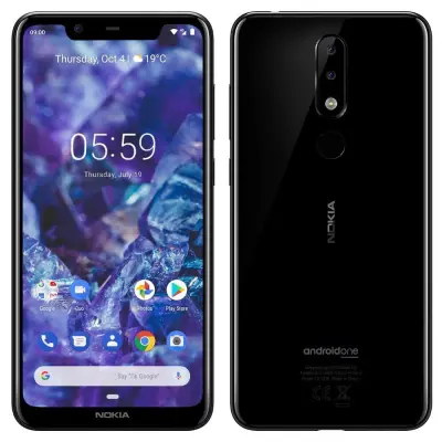 Obnovljeno - znaki rabe - Ecofone 5.1 Plus 4G crn 32 GB 3 GB ram dual sim