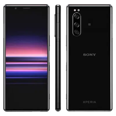 Obnovljeno - znaki rabe - Ecofone Xperia 5 crn 128 GB 6 GB ram dual sim