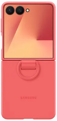 SAMSUNG Galaxy Z Flip7 Ring silikonski rdeč ovitek