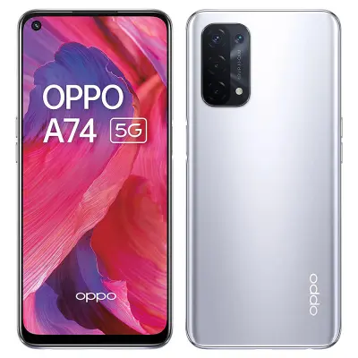 Obnovljeno - znaki rabe - Ecofone A74 5G srebrn 128 GB 6 GB ram dual sim
