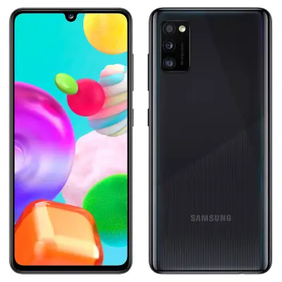 Obnovljeno - znaki rabe - Ecofone Galaxy A41 crn 64 GB 4 GB ram dual sim