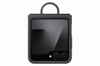 SAMSUNG Galaxy Z Flip7 FE silikonski črn ovitek