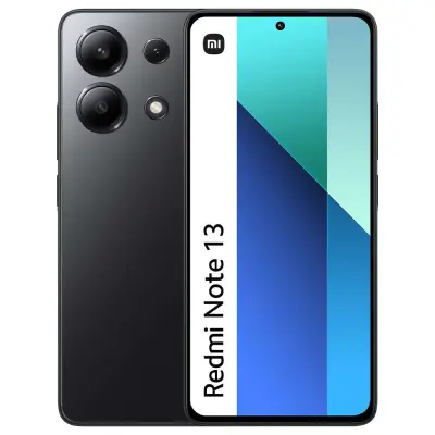 Obnovljeno - znaki rabe - Pametni telefon Xiaomi Redmi Note 13 4G 6.67" 6Gb 128Gb Dual Sim Midnight Black