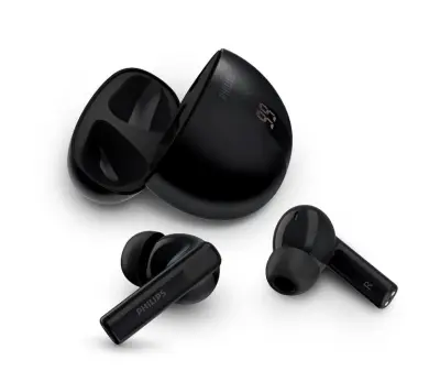 Brezžične slušalke PHILIPS TAT2520BK, črne, ušesne