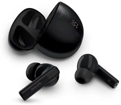 Brezžične slušalke PHILIPS TAT2520BK, črne, ušesne