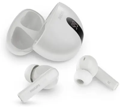 Brezžične slušalke PHILIPS TAT2520WT, bele, ušesne