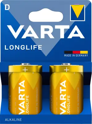 Komplet baterij VARTA Longlife D, 2 kosa