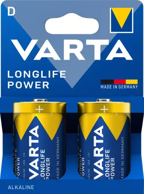 Komplet baterij VARTA LONGLIFE POWER D, 2 kosa