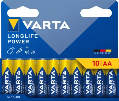 Komplet baterij VARTA Longlife Power AA, 10 kosov
