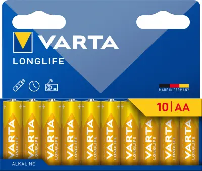 Komplet baterij VARTA Longlife AA, 10 kosov