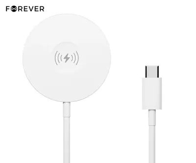 Brezžični polnilec FOREVER MAWC-400, 3v1, 15 W, USB-C, 100 cm kabel