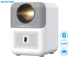 Prenosni LED projektor BYINTEK LOVE U4, 300 ANSI lumnov, max 4K UHD, USB/HDMI