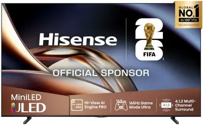 Televizor HISENSE 100U8Q, ULED MiniLED, Smart TV, 4K, 165 Hz