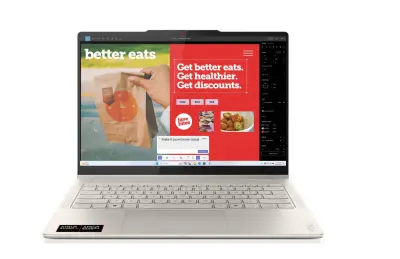 Prenosnik LENOVO Yoga 7 2-in-1, AMD Ryzen AI 5 340, 35,6 cm (14"), OLED WUXGA Touch, 24 GB RAM, 1 TB SSD, W11H, siv