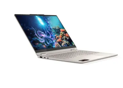 Prenosnik LENOVO Yoga 7 2-in-1, AMD Ryzen AI 7 350, 35,6 cm (14"), OLED WUXGA Touch, 32 GB RAM, 1 TB SSD, W11H, bež