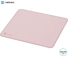 Podloga za miško Natec COLORS M, 300 x 250 mm, protizdrsna, prešiti robovi, roza (Misty Rose)