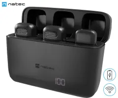 Brezžični mikrofon Natec HOPPER 2x, mini, USB-C