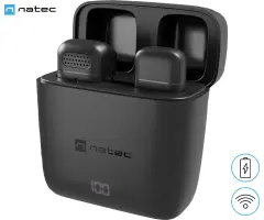 Brezžični mikrofon Natec HOPPER, mini, CLIP-ON, USB-C