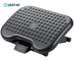 Ergonomski naslon za noge PLATINET PFR6031, masažna površina, nastavljiva višina in naklon, 46 x 35 cm, črn