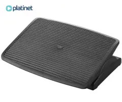 Ergonomski naslon za noge PLATINET PFR7012, nastavljiv naklon, protizdrsna podlaga, 47 x 35 cm, črn
