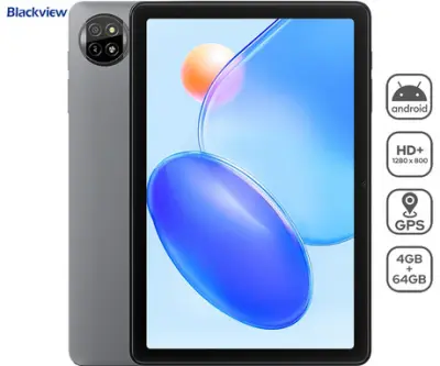 Tablica BLACKVIEW TAB 20 WIFI, 25,6 cm (10,1"), 4GB+64GB, IPS HD+, Android, siv (Interstellar Gray), z ovitkom