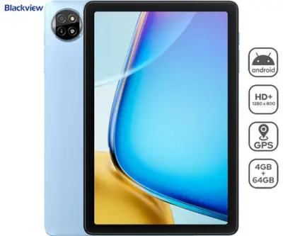 Tablica BLACKVIEW TAB 20 WIFI, 25,6 cm (10,1"), 4GB+64GB, IPS HD+, Android, moder (Blizzard Blue), z ovitkom