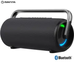 MANTA SPK530 ATLAS prenosni Boombox zvočnik, Bluetooth 5.3, 200W, TWS / Multi Link, polnilna baterija, RGB LED osvetlitev, IPX6 vodoodpornost, USB / A