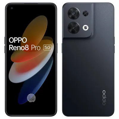 Obnovljeno - znaki rabe - Ecofone Reno8 5G crn 256 GB 8 GB ram dual sim