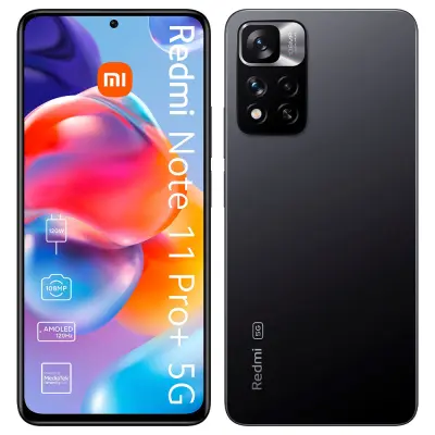 Obnovljeno - znaki rabe - Ecofone Redmi Note 11 Pro+ 5G siv 128 GB 8 GB ram