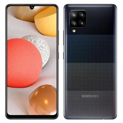 Obnovljeno - znaki rabe - Ecofone Galaxy A42 5G crn 128 GB 4 GB ram