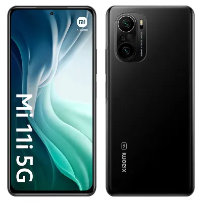 Obnovljeno - znaki rabe - Ecofone Mi 11i 5G crn 128 GB 8 GB ram dual sim