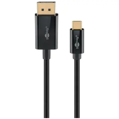 Kabel GOOBAY USB-C (M) na DisplayPort (M), 4k, 60 Hz, 2 m, črn