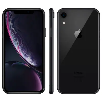 Obnovljeno - znaki rabe - Ecofone iPhone XR crn 64 GB 3 GB ram dual sim