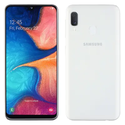 Obnovljeno - znaki rabe - Ecofone Galaxy A20e bela 32 GB 3 GB ram dual sim
