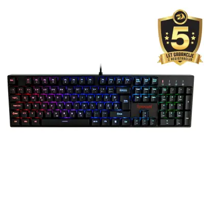 Mehanska tipkovnica REDRAGON SURARA K582-RGB, s šumniki, rdeča stikala