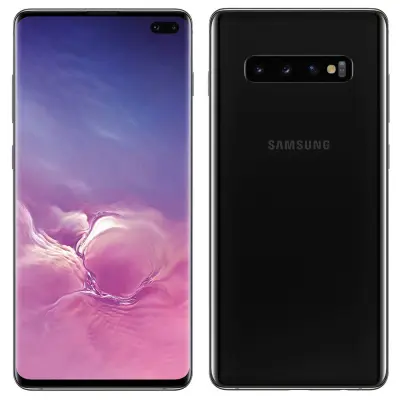 Obnovljeno - znaki rabe - Ecofone Galaxy S10+ crn 128 GB 8 GB ram dual sim