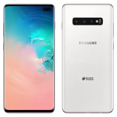 Obnovljeno - znaki rabe - Ecofone Galaxy S10+ bel 512 GB 8 GB ram dual sim