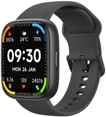 Pametna ura MAXCOM ECOWATCH 6, črna