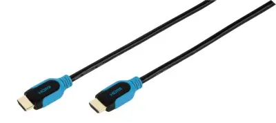 VIVANCO High Speed HDMI Ethernet 2,5m modro-črn kabel
