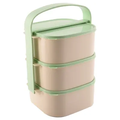 Plastična 3-nadstropna škatla za kosilo 3 x 1,15 l