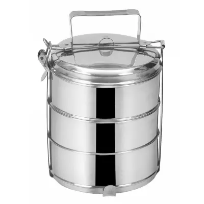 Jeklena 3-nadstropna posoda za kosilo 3x1 l