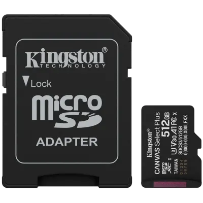 Pomnilniška kartica KINGSTON MICRO SDXC 512GB SDCS3/256GB CANVAS SELECT P