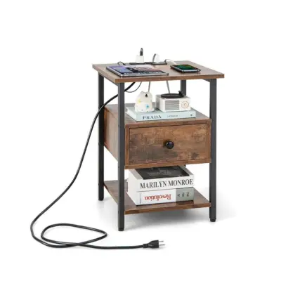 Nočna omarica s polnilno postajo Nočna mizica