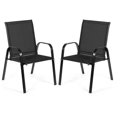 Set vrtnih stolov 2 kosa črna