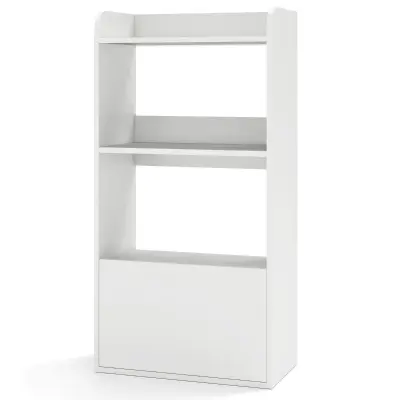 Knjižnica s predalom Lesena pisarniška knjižnica s 3 policami